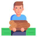 houten planken icoon