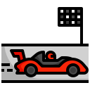 carrera de coches icon