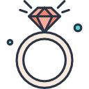 anillo de compromiso icon