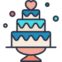 pastel de boda icon