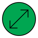 flecha diagonal icon