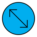 flecha diagonal icon