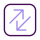 flecha diagonal icon