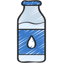 botella de leche