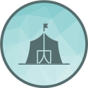 campo de refugiados icon