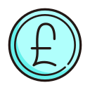 moneda libra icon