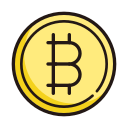 logotipo de bitcoin icon