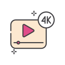 película 4k icon