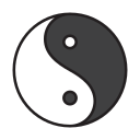 símbolo de yin yang