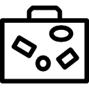 maleta con pegatinas icon