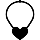 hartvormige hanger icoon