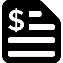 documento financiero icon