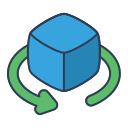 cubo 3d icon