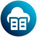 biblioteca en la nube icon