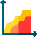 gráfico de área icon