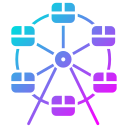 Ferris wheel icon
