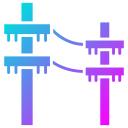 Electric pole icon