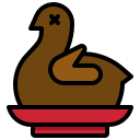 pollo arrosto icona