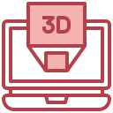 pantalla 3d icon