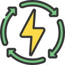 energía renovable icon