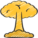 explosión nuclear icon