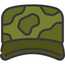 sombrero militar icon