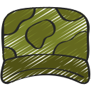 sombrero militar icon