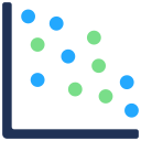 gráfico de dispersión icon