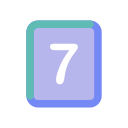 numero 7 icon