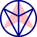 hexagrama unicursal icon