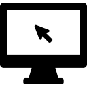 monitor con cursor del mouse icon