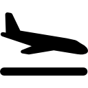 vliegtuig landing icoon