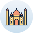 taj mahal icon