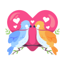 pájaros del amor icon