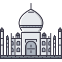 taj mahal icon