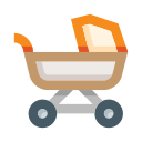 carrito de bebé icon