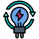 energía renovable icon