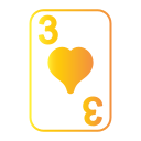 tres de corazones icon