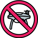 sin zona de drones icon