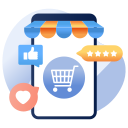 las compras en línea icon