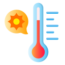 temperatura caliente icon