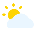 Sun cloud Generic Flat Gradient icon