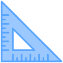 regla triangular icon