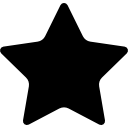 silhouette étoile noire Icône