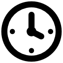 reloj apuntando a las cuatro icon