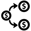 inversión de dinero icon