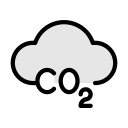 nube de co2 icon