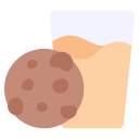 galleta y leche icon