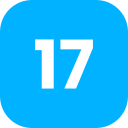 Number 17 icon
