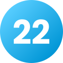 número 22 